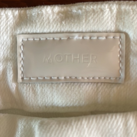 Mother White Pixie Ankle Fray Button Fly in Fairest Of Them All, size 25 - Picture 7 of 10